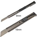 Electriduct Precision 9mm Blade Metal Utility Knife, PK 10 TL-ED-KM9-10PK-SV